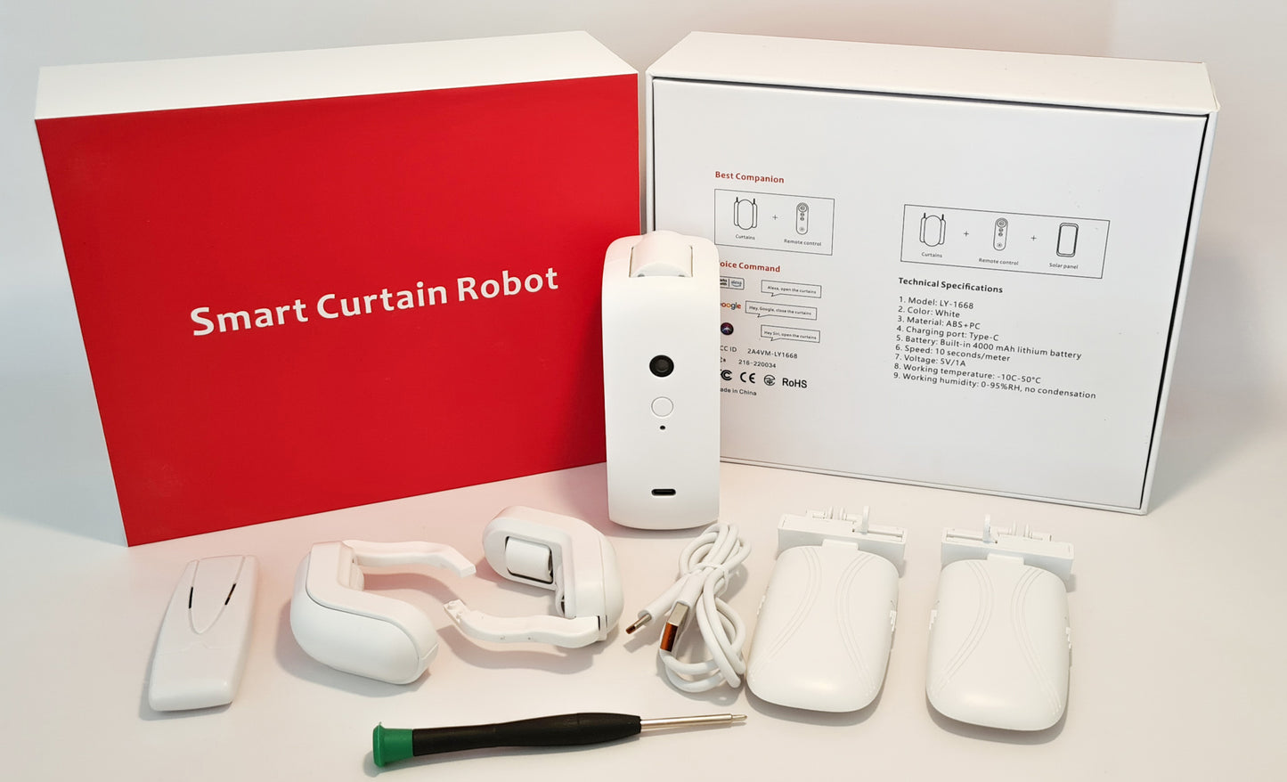 Smart dobbelt Gardin robot med WiFi