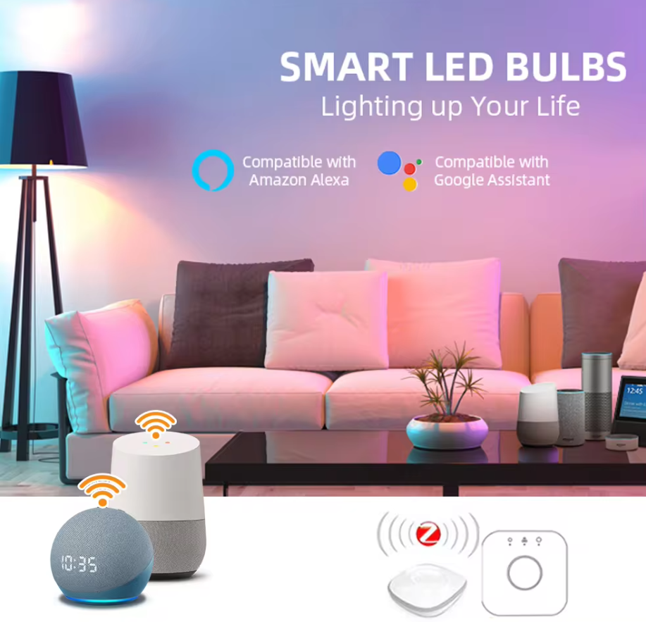 Smart LED pære Dæmpbar med RGB