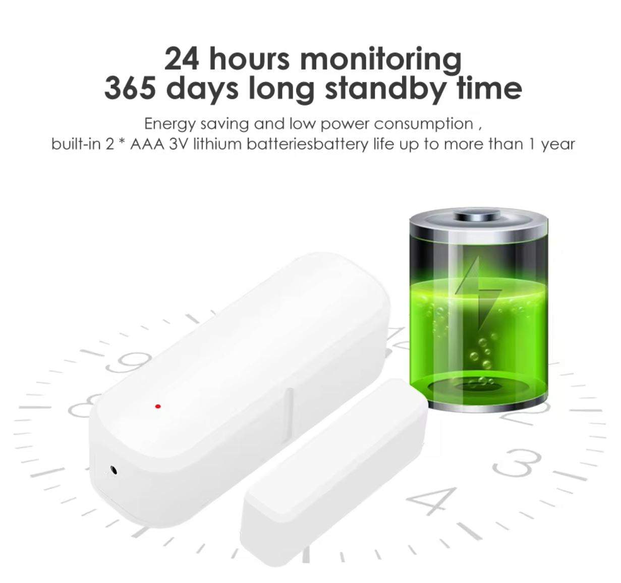 sensor med WiFi til Vindue og Dør